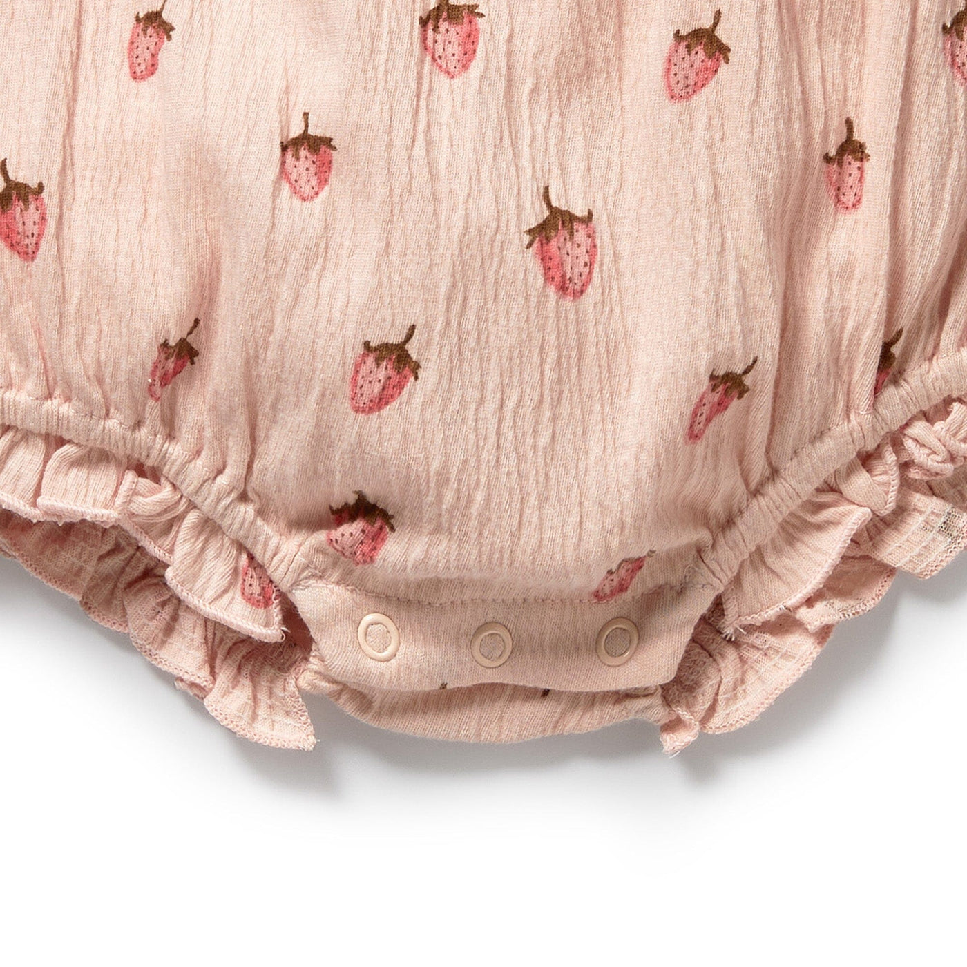 Wilson & Frenchy - Strawberry Kisses Organic Tie Playsuit Playsuit Wilson & Frenchy 