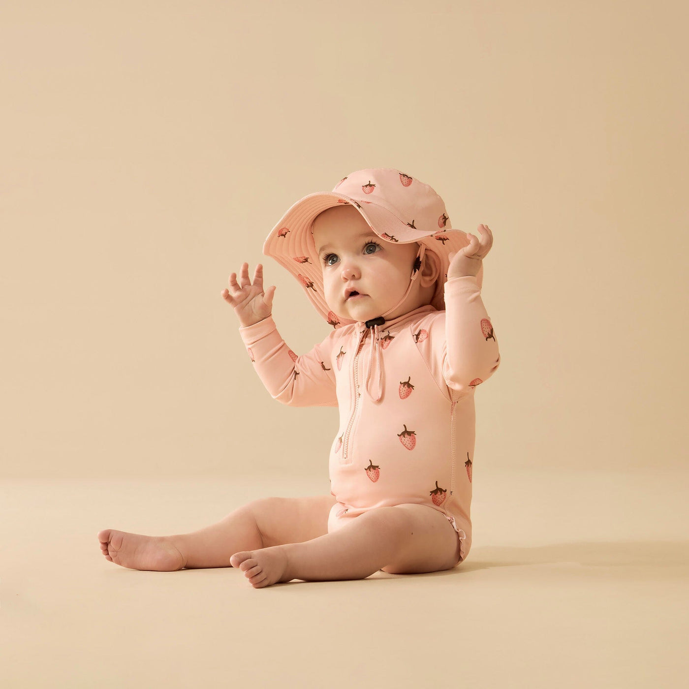 Wilson & Frenchy - Strawberry Kisses Swim Sun Hat Swim Hats Wilson & Frenchy 