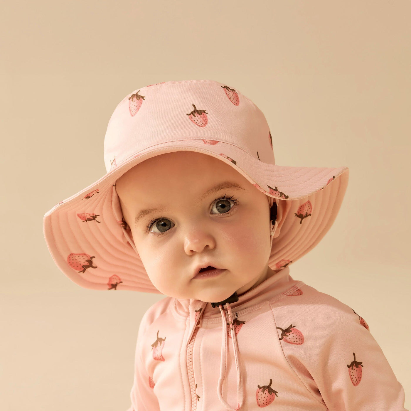 Wilson & Frenchy - Strawberry Kisses Swim Sun Hat Swim Hats Wilson & Frenchy 