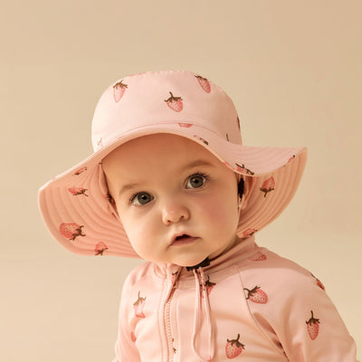 Wilson & Frenchy - Strawberry Kisses Swim Sun Hat Swim Hats Wilson & Frenchy 