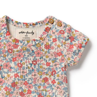 Wilson & Frenchy - Summer Bloom Organic Bodysuit Bodysuit Wilson & Frenchy 