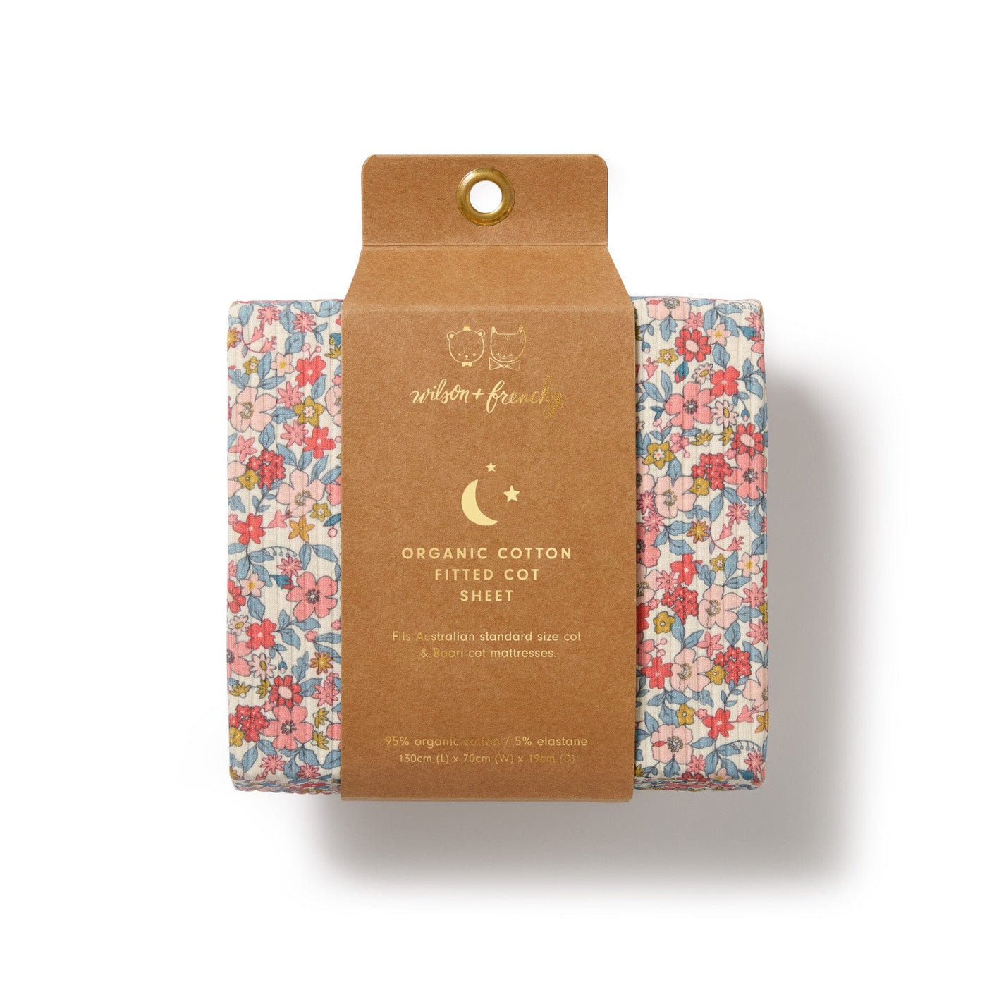 Wilson & Frenchy - Summer Bloom Organic Cot Sheet Cot Sheet Wilson & Frenchy 
