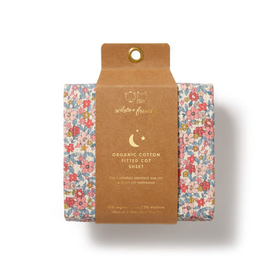 Wilson & Frenchy - Summer Bloom Organic Cot Sheet Cot Sheet Wilson & Frenchy 