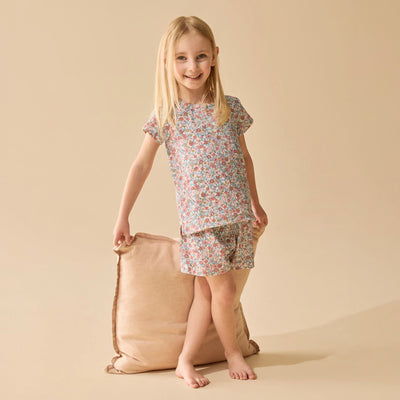 Wilson & Frenchy - Summer Bloom Organic Short Sleeved Pyjamas Short Sleeve Pyjamas Wilson & Frenchy 