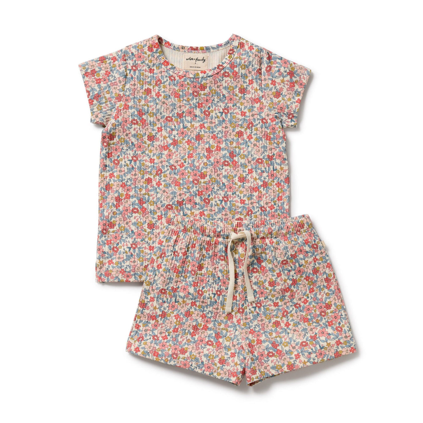 Wilson & Frenchy - Summer Bloom Organic Short Sleeved Pyjamas Short Sleeve Pyjamas Wilson & Frenchy 