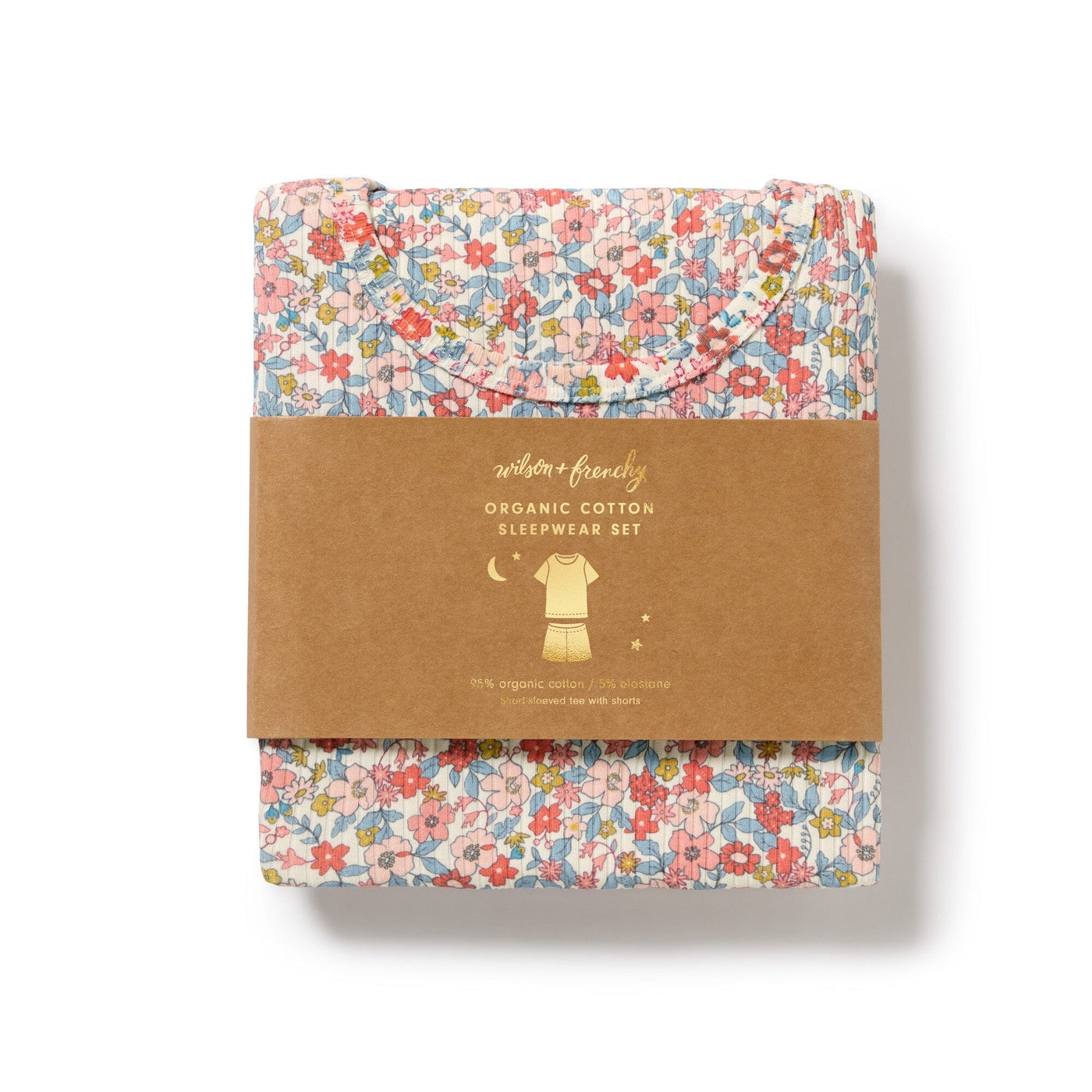 Wilson & Frenchy - Summer Bloom Organic Short Sleeved Pyjamas Short Sleeve Pyjamas Wilson & Frenchy 