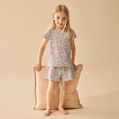 Wilson & Frenchy - Summer Bloom Organic Short Sleeved Pyjamas Short Sleeve Pyjamas Wilson & Frenchy 