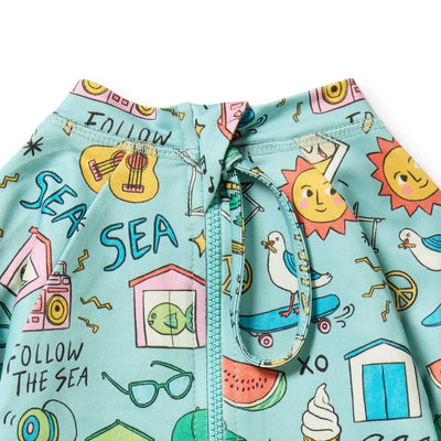 Wilson & Frenchy - Sun Surf & Sea One Piece Boyleg Swimsuit One-Piece Swimsuit Wilson & Frenchy 