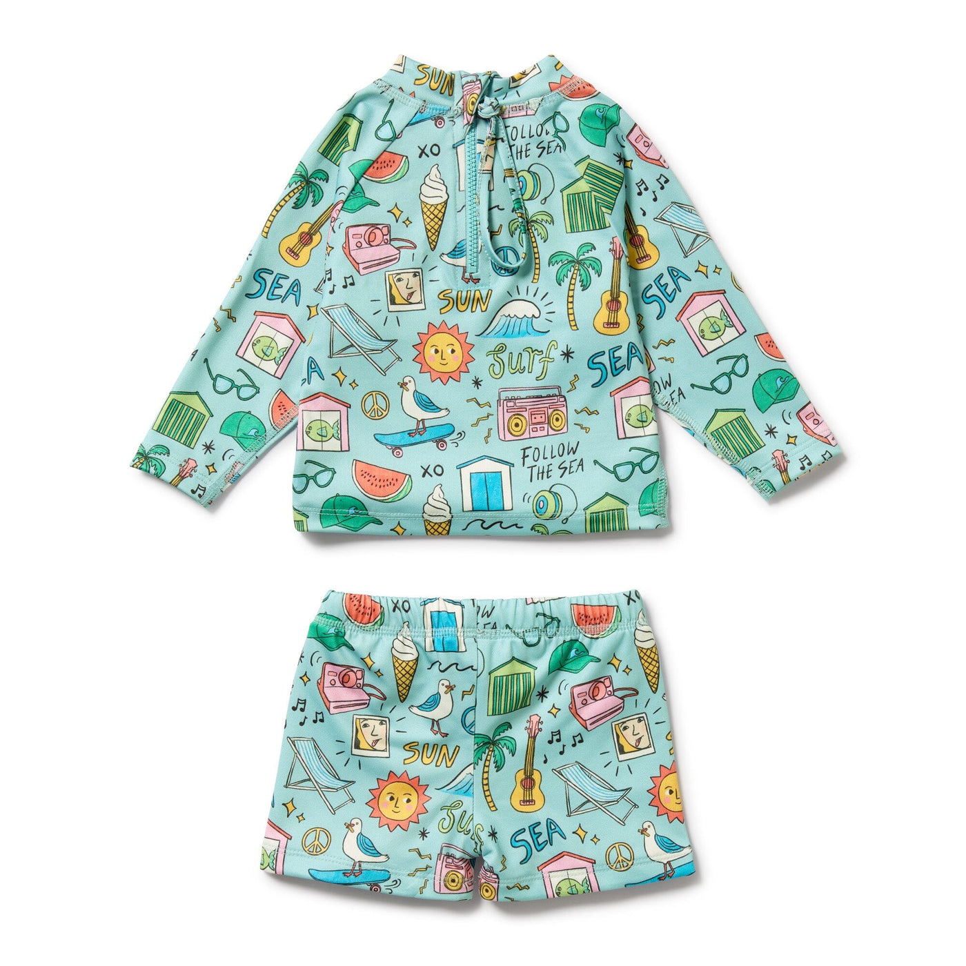 Wilson & Frenchy - Sun Surf & Sea Rashie Swim Set Two-Piece Swimsuit Wilson & Frenchy 