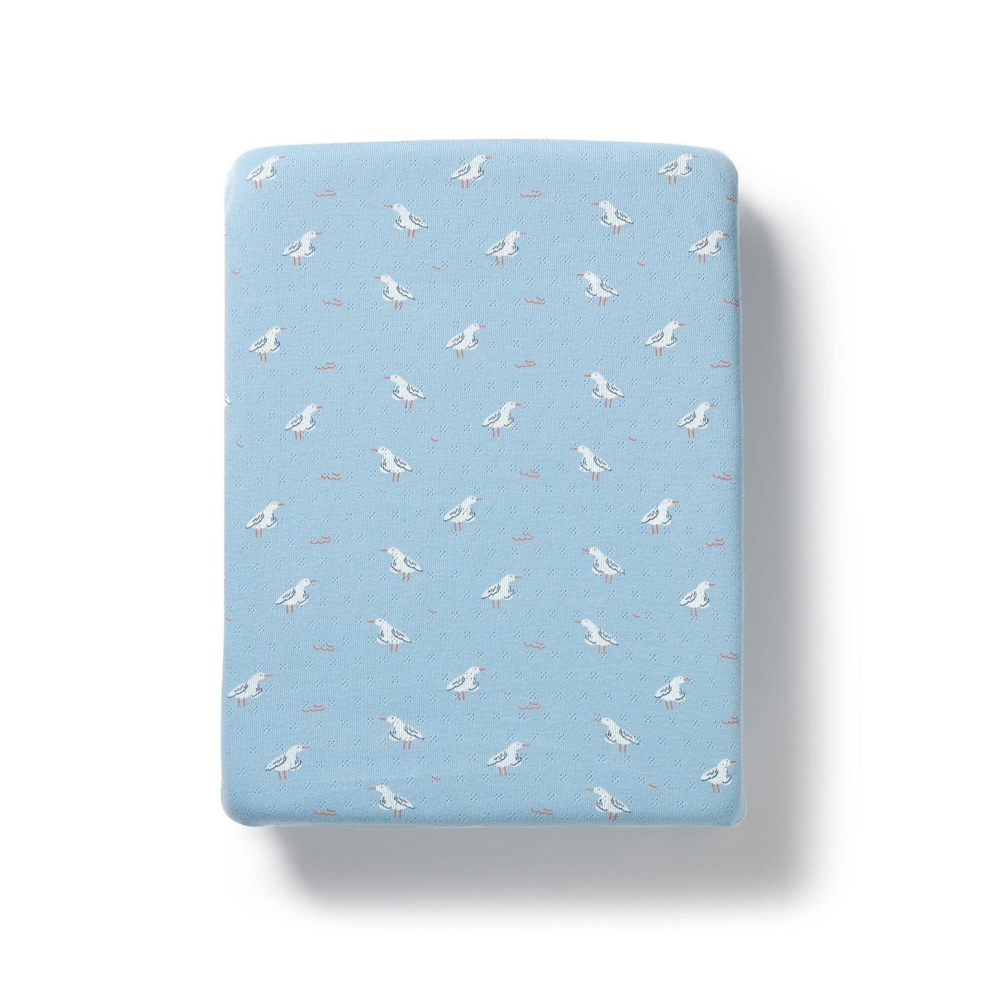 Wilson & Frenchy - Sunny Seagulls Organic Pointelle Bassinet Sheet Bassinet Sheet Wilson & Frenchy 
