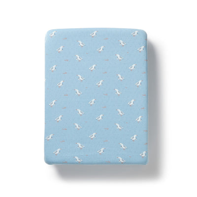 Wilson & Frenchy - Sunny Seagulls Organic Pointelle Bassinet Sheet Bassinet Sheet Wilson & Frenchy 