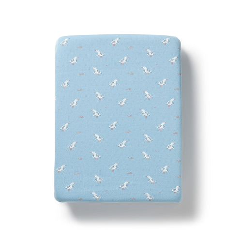 Wilson & Frenchy - Organic Pointelle Bassinet Sheet | Sunny Seagulls