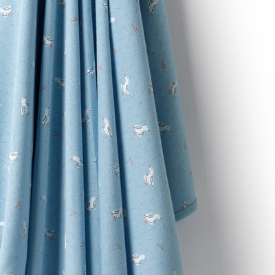 Wilson & Frenchy - Sunny Seagulls Organic Pointelle Bunny Rug Blanket Wilson & Frenchy 