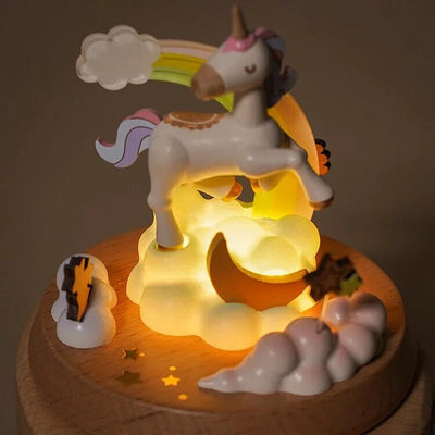 Wooderful Life - Unicorn Glow Rotate Music Box Musical Toy Wooderful Life 