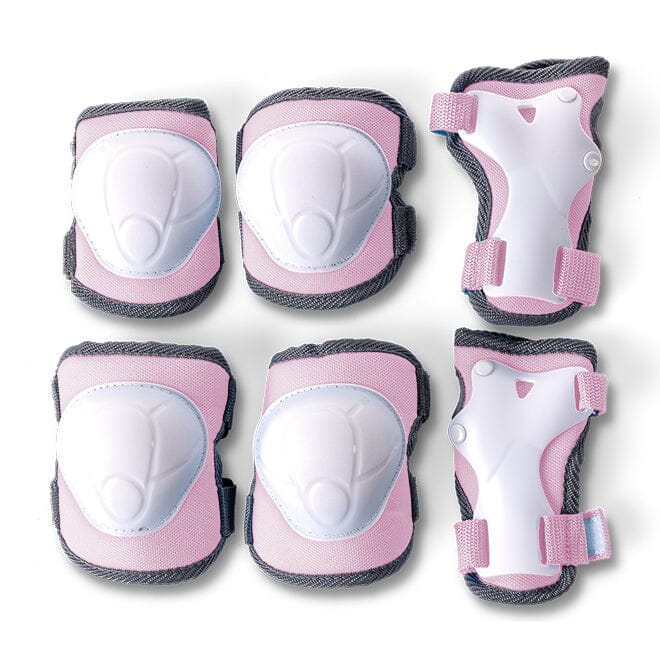 YGlider Nua Scooter & Safety Pads Bundle - Pink Bikes Yvolution 