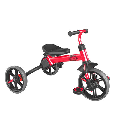 YVelo Flippa Trike 4 in 1 - Red Bikes Yvolution 