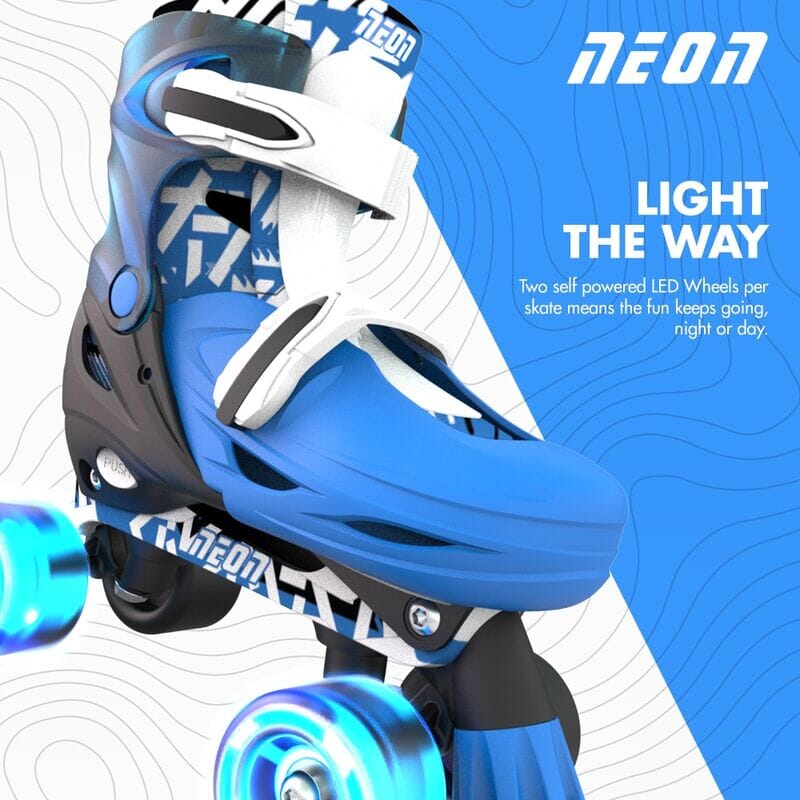 Yvolution - Neon Combo Skates | Blue (3-6) Bikes Yvolution 