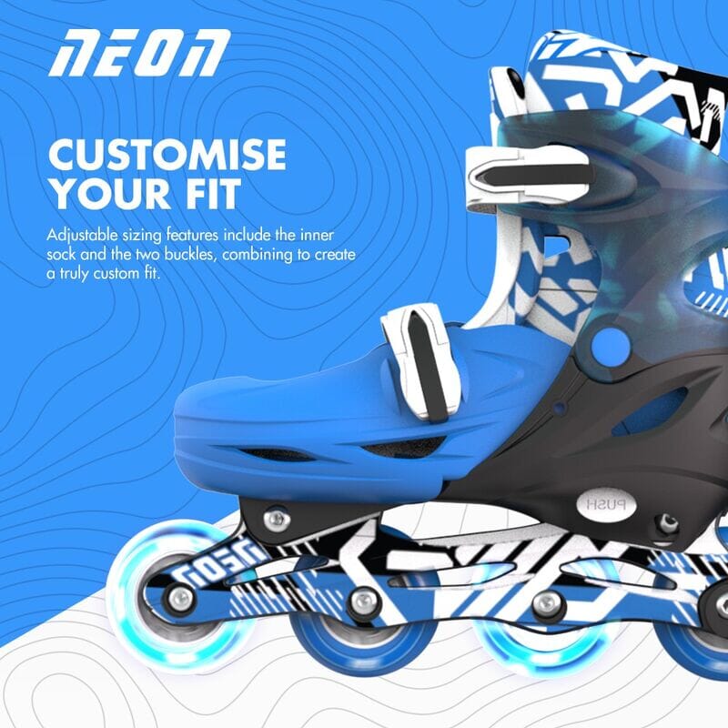 Yvolution - Neon Combo Skates | Blue (3-6) Bikes Yvolution 