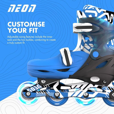 Yvolution - Neon Combo Skates | Blue (3-6) Bikes Yvolution 
