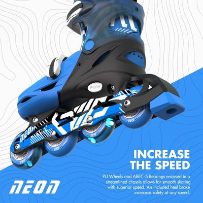Yvolution - Neon Combo Skates | Blue (3-6) Bikes Yvolution 