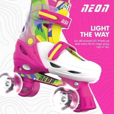 Yvolution - Neon Combo Skates | Pink & Yellow (3-6) Bikes Yvolution 