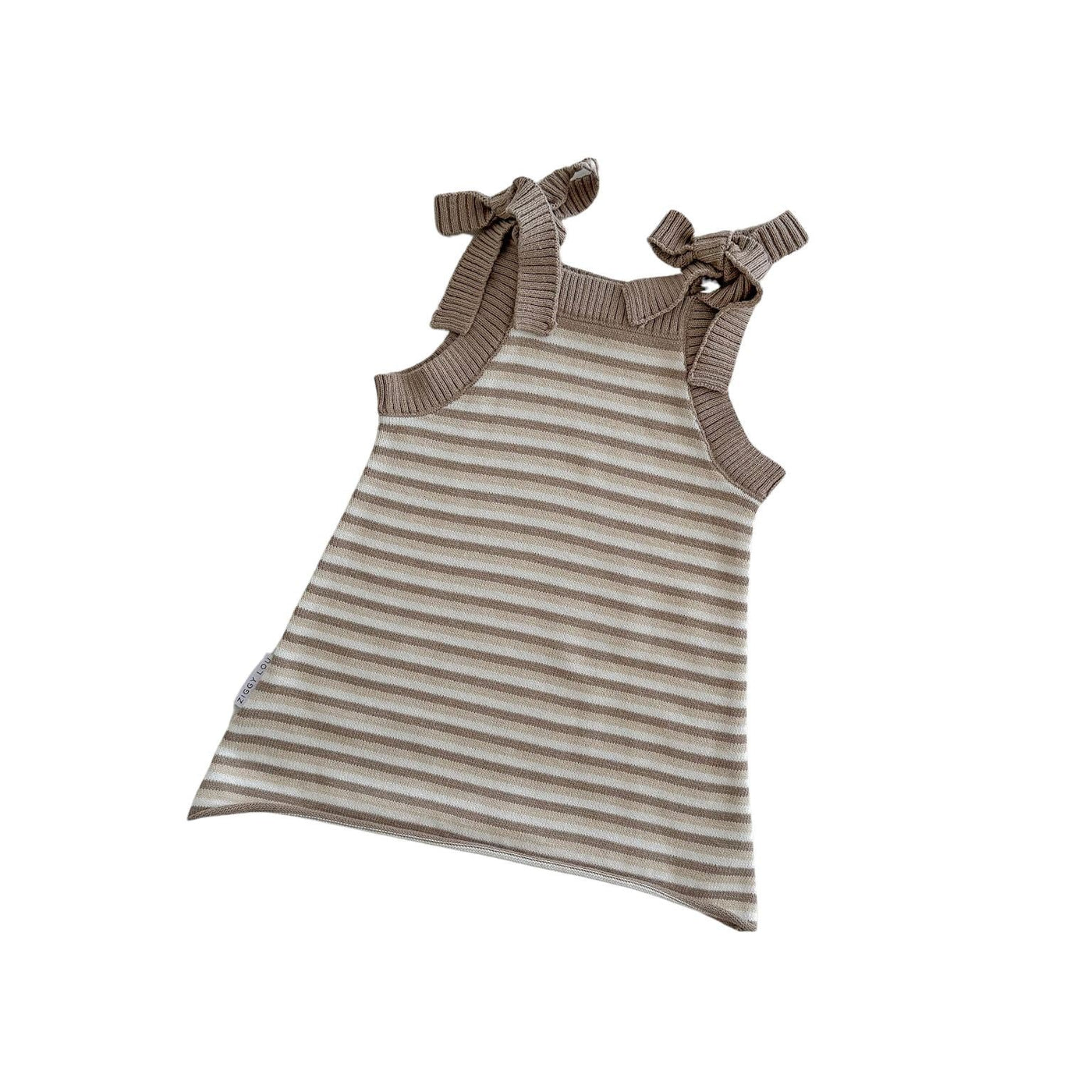 Ziggy Lou - Dress | Cappuccino Sleeveless Dress Ziggy Lou 