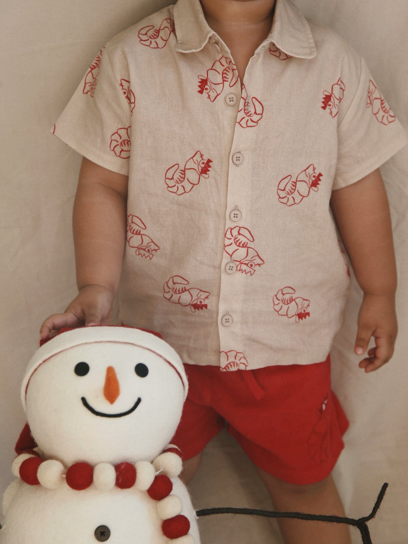 Ziggy Lou - Shirt | Shawn The Prawn Short Sleeve Shirt Ziggy Lou 