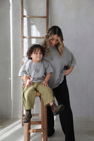 Ziggy Lou - Signature Tee | Gray Short Sleeve T-Shirt Ziggy Lou 