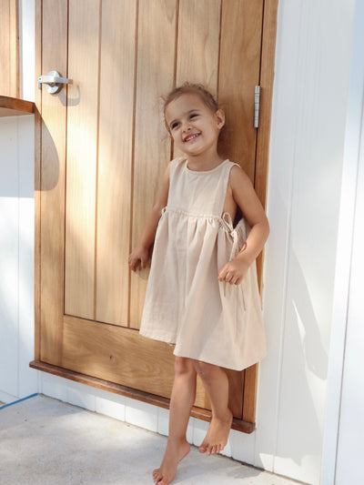 Ziggy Lou - Sofia Dress | Oatmeal Sleeveless Dress Ziggy Lou 