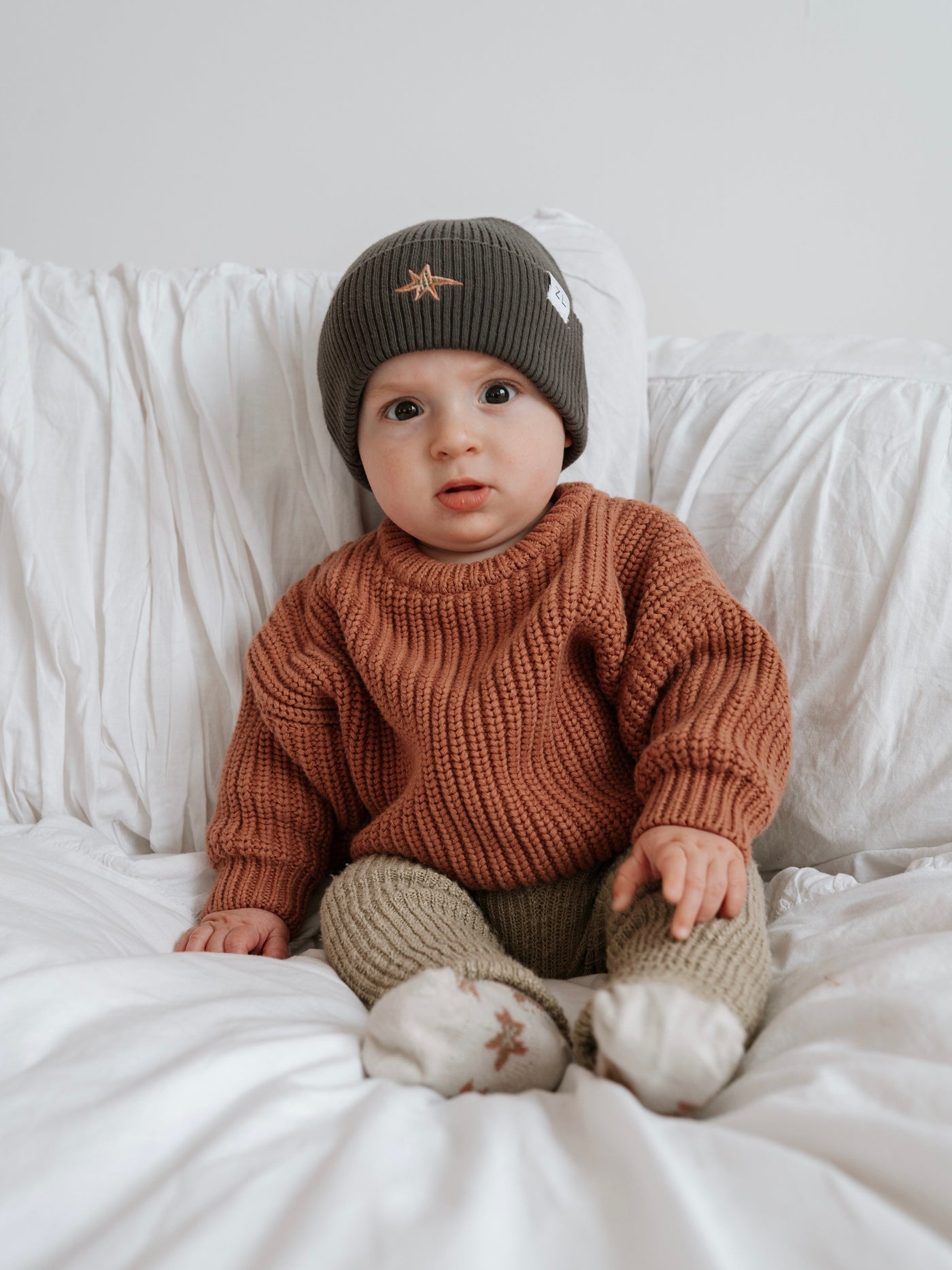 Ziggy Lou - Super Chunky | Terracotta Knitted Jumper Ziggy Lou 