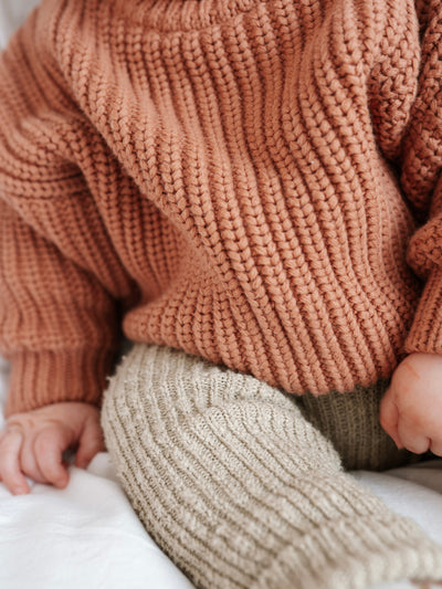 Ziggy Lou - Super Chunky | Terracotta Knitted Jumper Ziggy Lou 