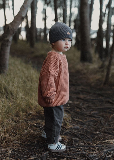 Ziggy Lou - Super Chunky | Terracotta Knitted Jumper Ziggy Lou 