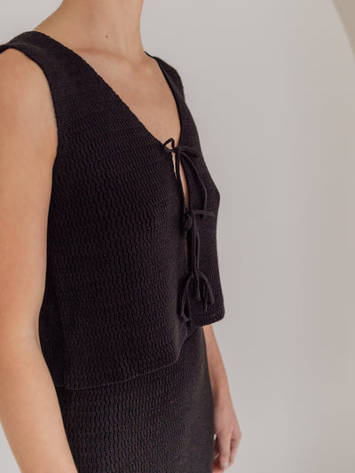 Ziggy Lou - Women's Knit Singlet | Onyx Singlet Ziggy Lou 