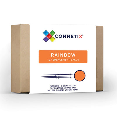 12 Pc Rainbow Replacement Ball Pack AU Magnetic Play Connetix 
