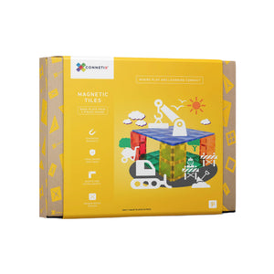Connetix Tiles - Base Plate Pack Green & Blue 2pce | Rainbow
