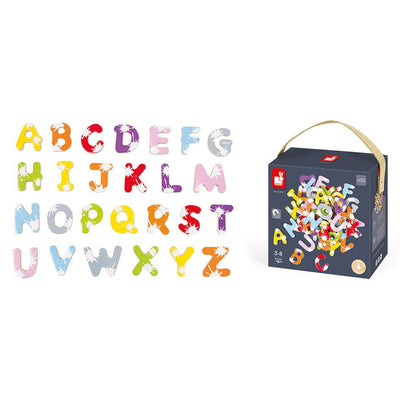 52 Splash Magnetic Letters Magnetic Play Janod 
