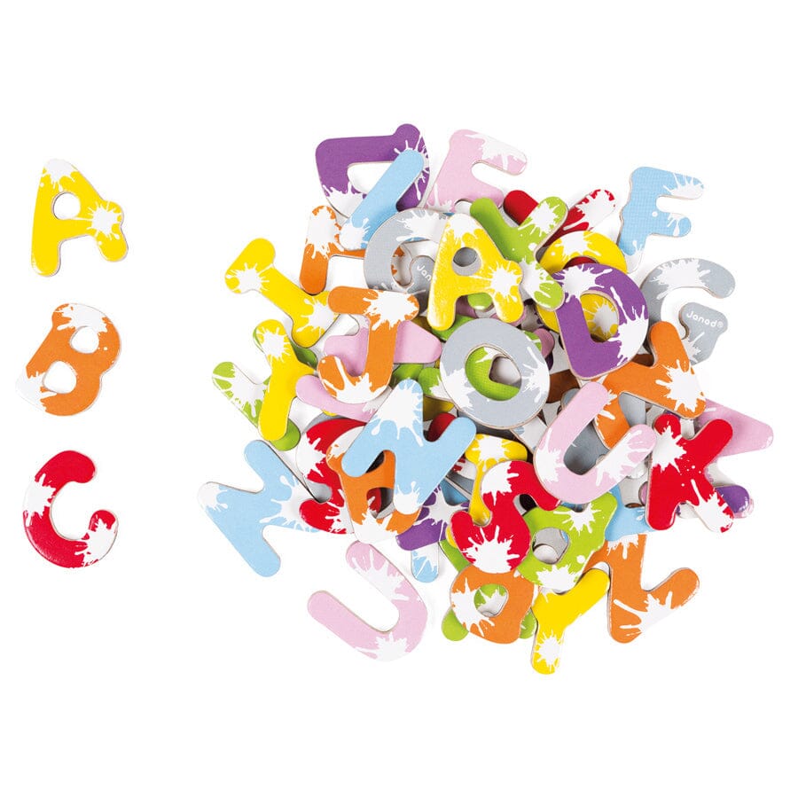 52 Splash Magnetic Letters Magnetic Play Janod 