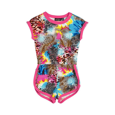 Abstract Leopard Romper Romper Rock Your Baby 