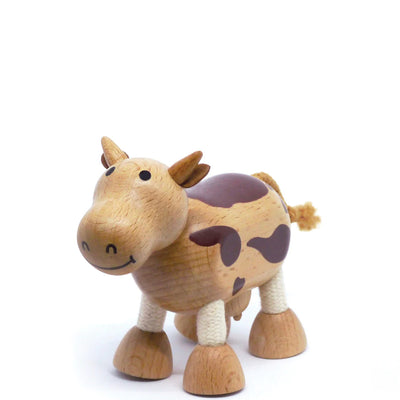 Anamalz Cow Wooden Toy Anamalz 