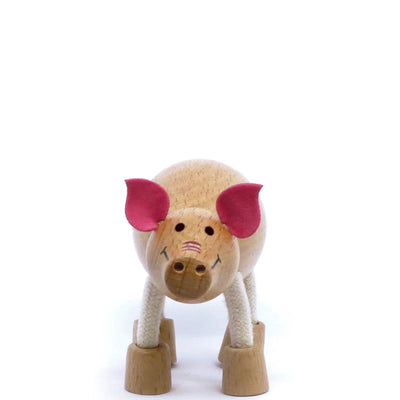 Anamalz Pig Wooden Toy Anamalz 