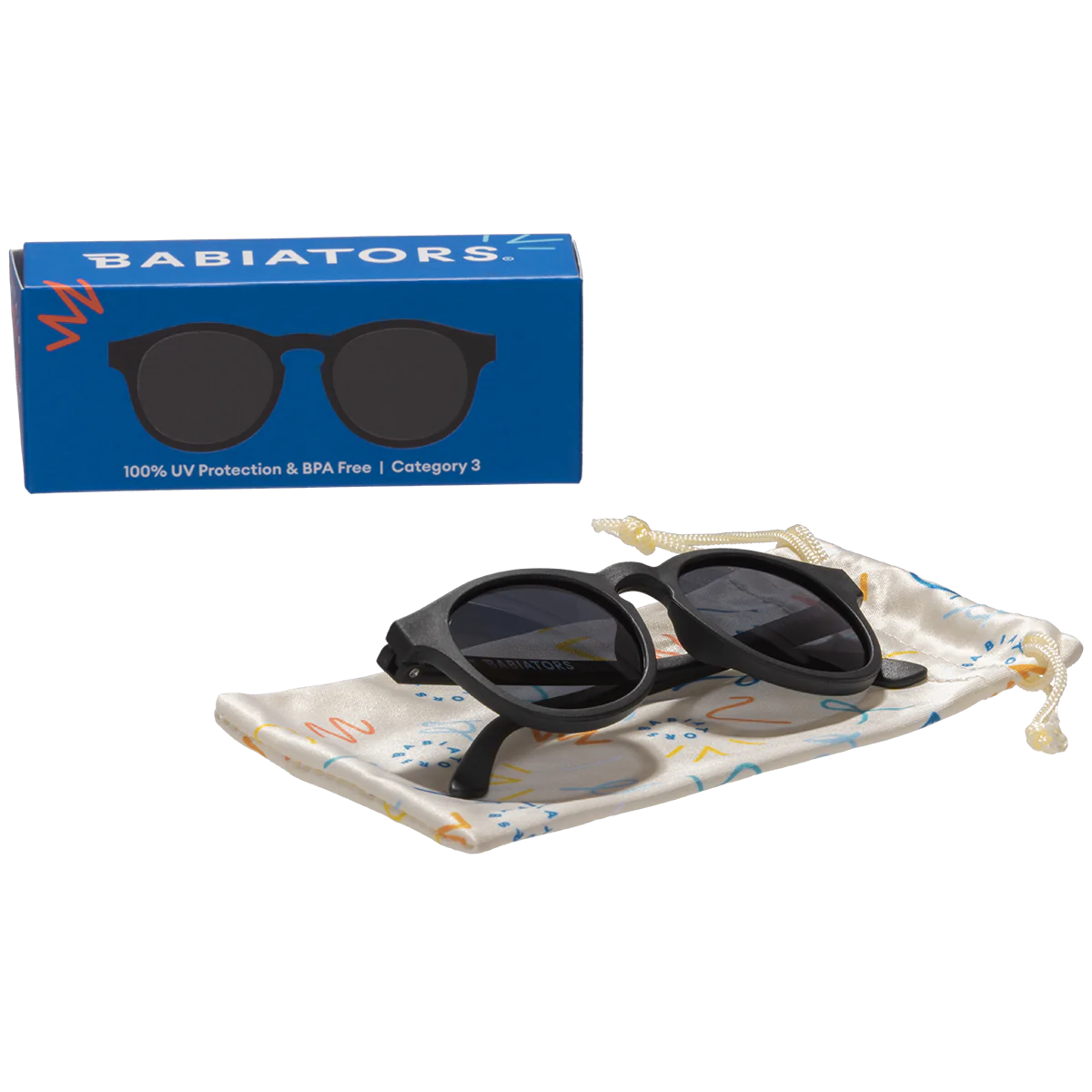 Babiators Original Keyholes - Jet Black Sunglasses Babiators 