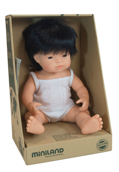 Baby Doll - Asian Boy 38cm Doll Miniland 