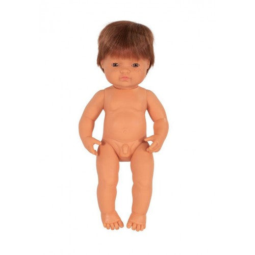 Baby Doll - Caucasian Boy Red Head 38cm Doll Miniland 