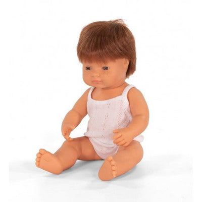Baby Doll - Caucasian Boy Red Head 38cm Doll Miniland 