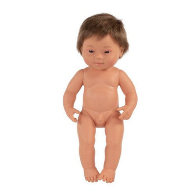 Baby Doll - Caucasian Down Syndrome Boy 38cm Doll Miniland 