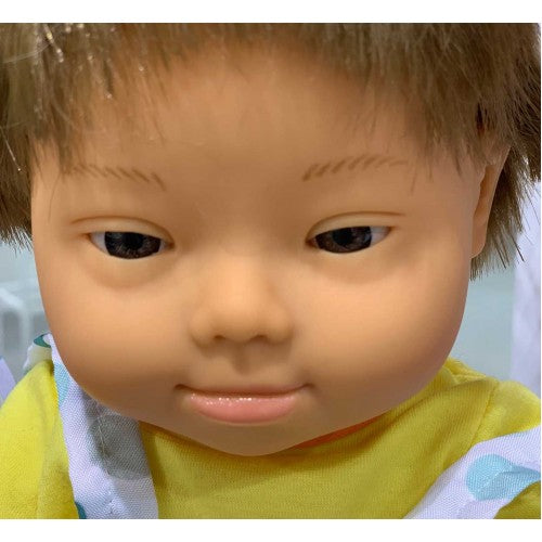 Baby Doll - Caucasian Down Syndrome Boy 38cm Doll Miniland 