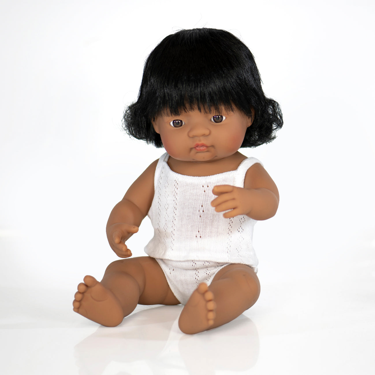 Baby Doll - Hispanic/Latin American Girl 38cm Doll Miniland 