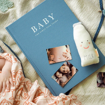 Baby Journal - The First Five Years -Blue Journal Write To Me 