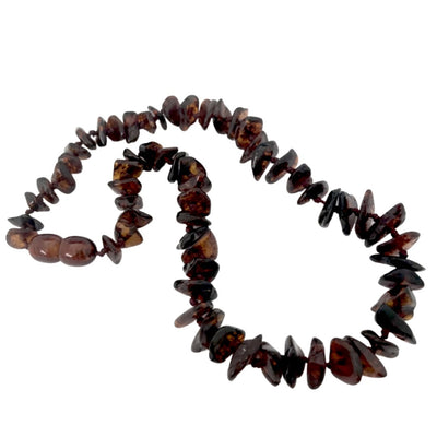 Baltic Amber Chip Necklace Teether Nature Bubz Black 