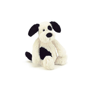 Jellycat Bashful - Black & Cream Puppy Little (Small)